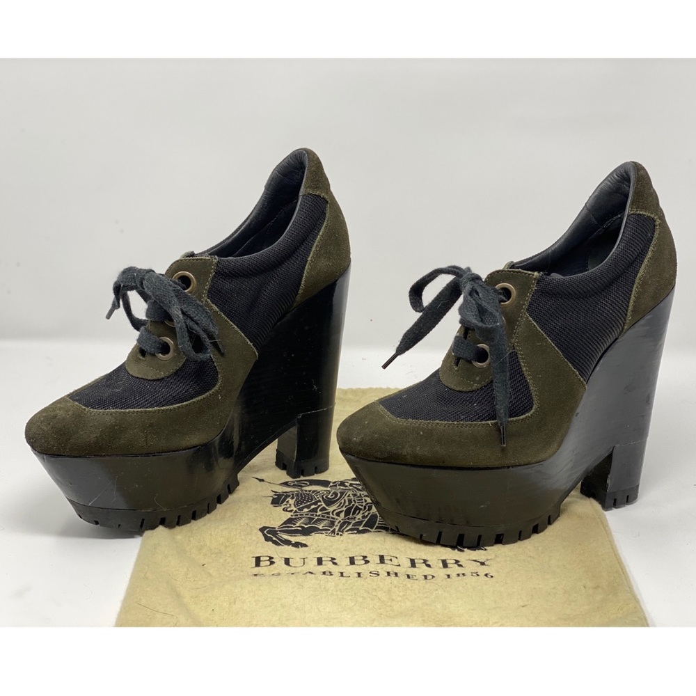 Burberry Prorsum ultra high platform booties